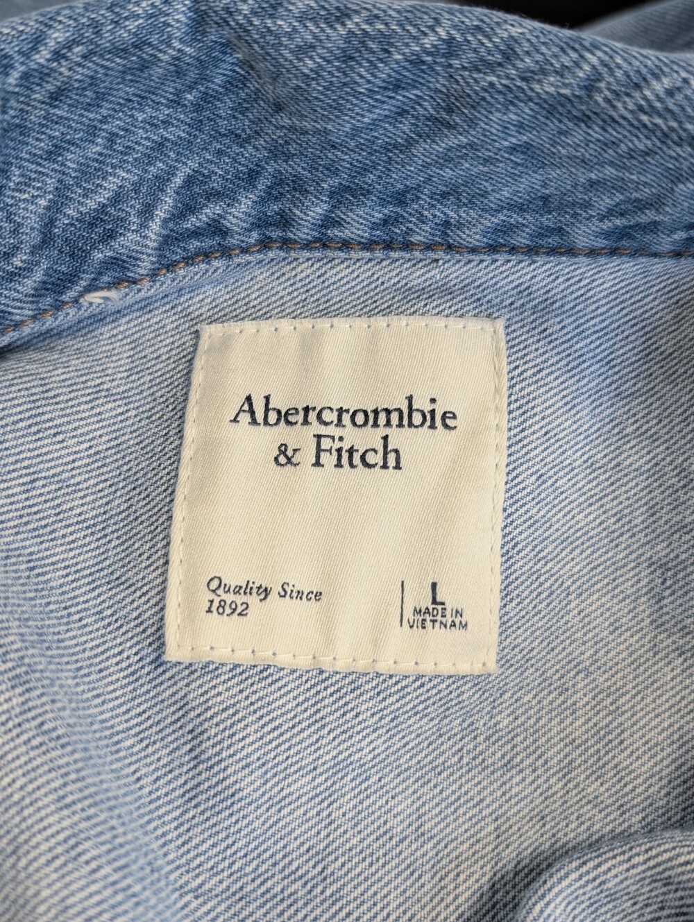 Abercrombie & Fitch '90S Relaxed Denim Utility Jumpsuit Belted Wide Leg L - Picture 5 of 16